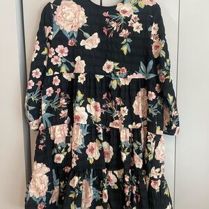 Zara Black Floral Dress